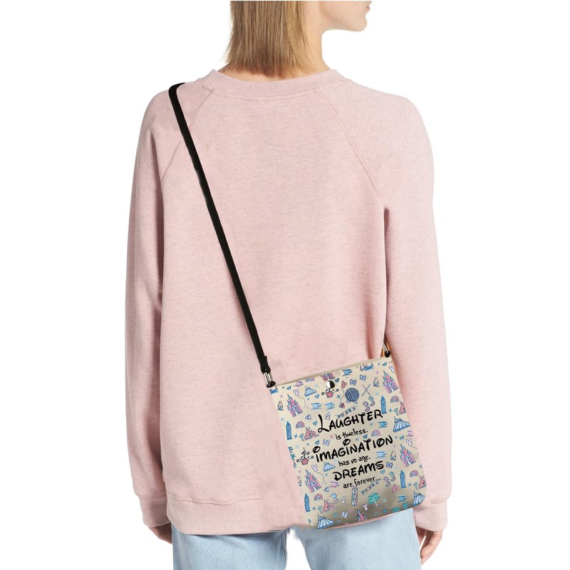 JYTAPP Vacation Trip Gift Magic Kingdom Travel Crossbody Bag Laughter