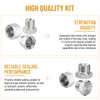 Venussar 56 Pcs BSPP Cap and Plug Kit, Hydraulic Cap