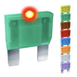 CARAX Glow Fuse – Premium Fuse Maxi Large Blade – Kit Assortment – Glow When Blown LED Automotive Fuse – Smart Auto Glow Fuse Easy Identification (30A - 1pcs - Maxi Blade Glow Fuse)