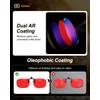 Goiteia Red Clip on Blue Light Blocking Glasses for Sleep-Block
