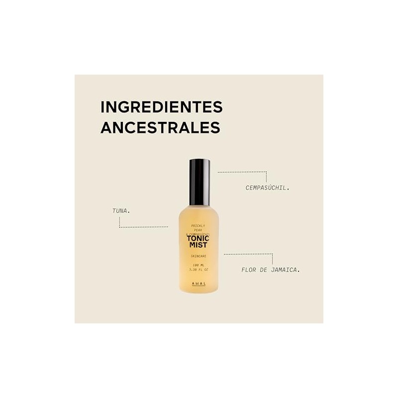 AHAL Tonic Mist Tónico Facial Tuna y Cempasúchil Piel Mixta