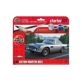 Airfix A55011 Starter Set-Aston Martin DB5, un Painted, 1:43 Scale