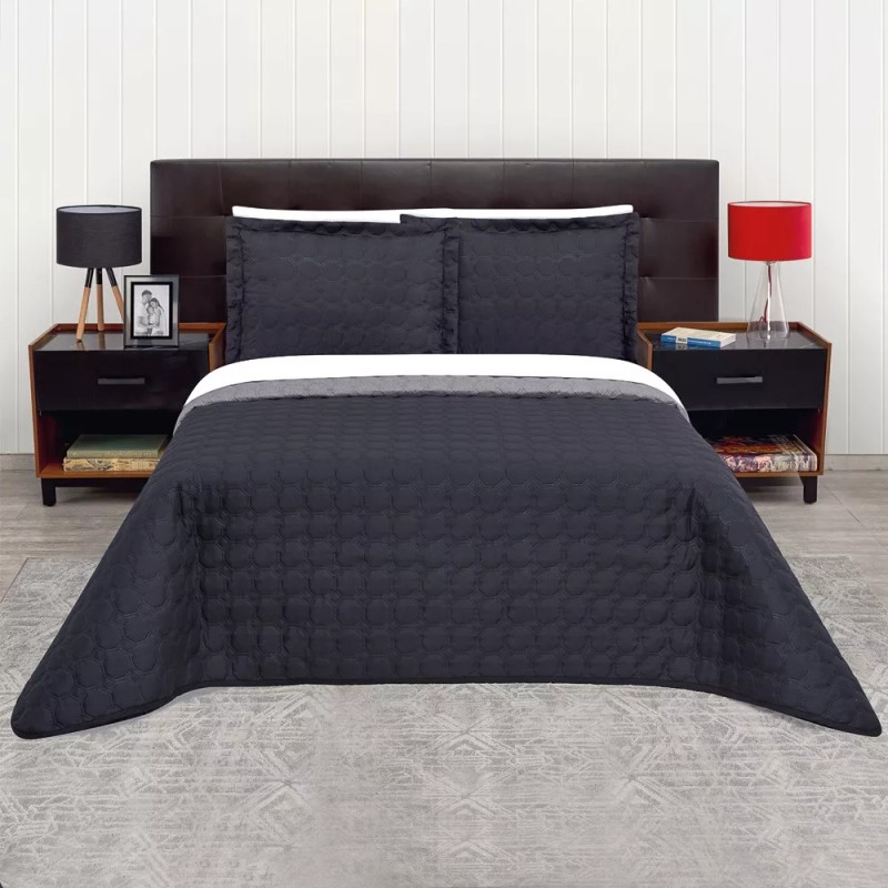 Elefantito Hogar Edredon Matrimonial Ligero Juego De Sabanas Zen Negro