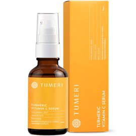 TUMERI Turmeric Vitamin C Face Serum – Facial Skin Care Vitamin C and Turmeric Serum for Dark Spots and Dark Circles – With Vitamin C + E and Ferulic Acid – 1 Fl oz
