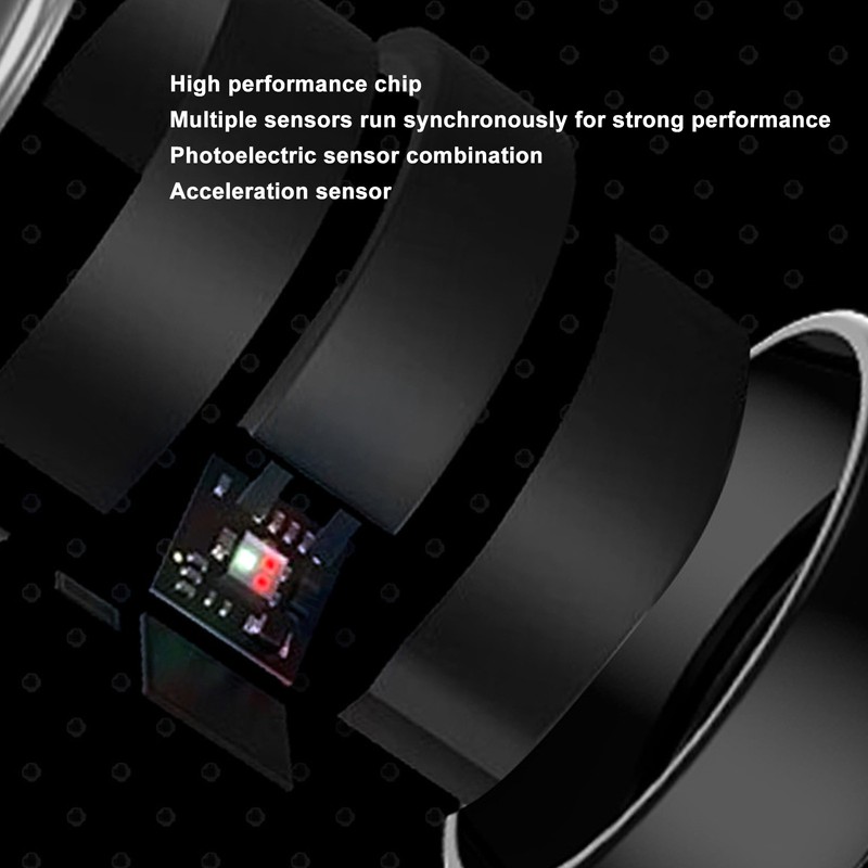 Smart Ring Health Tracker Ceramic Stainless Steel Sleep Monitoring Camera