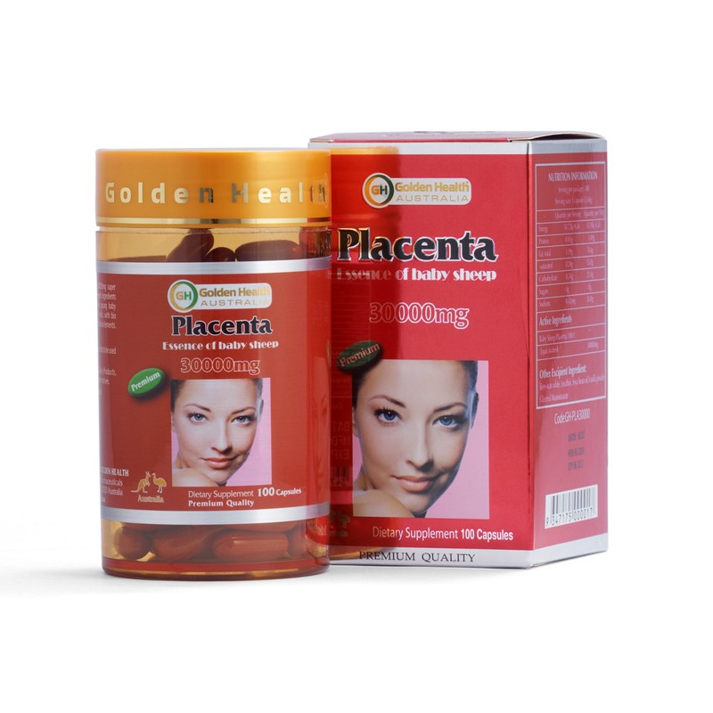Golden Health Sheep Placenta 30000mg 100 Capsules