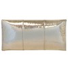 JNB Crushed Metallic Envelope Clutch, Gold