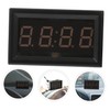 NOLITOY Car Dashboard Digital Clock with Temperature Voltage Display LED