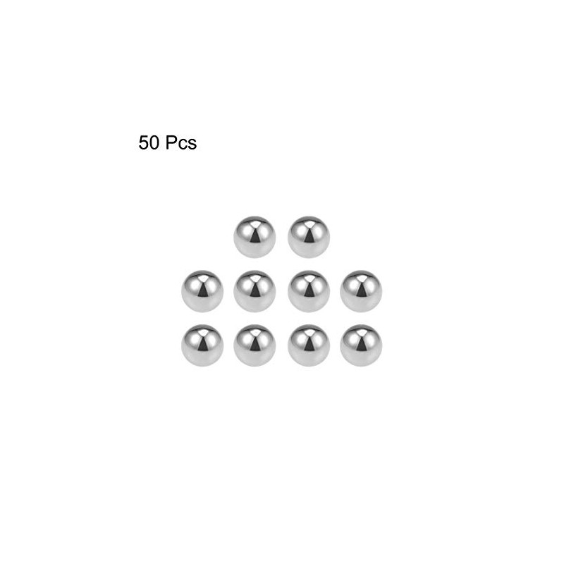 sourcing map Precision Balls 1/2" Solid Chrome Steel G25 for