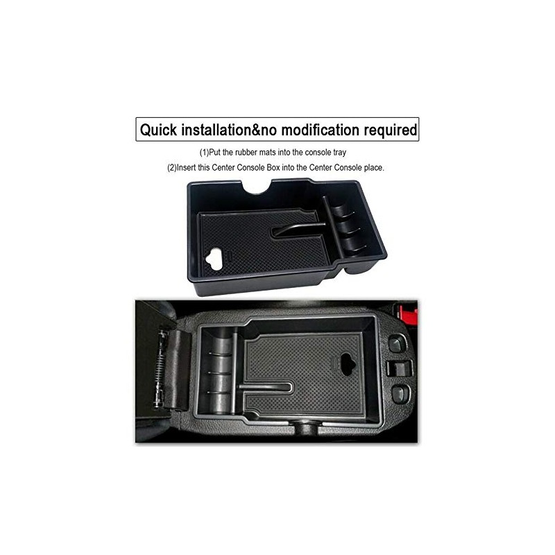 Anti-slip Car Center Console Armrest Box Glove Box Secondary Storage