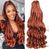 French Curl Braiding Hair 24 Inch 8 Packs Curly Braiding