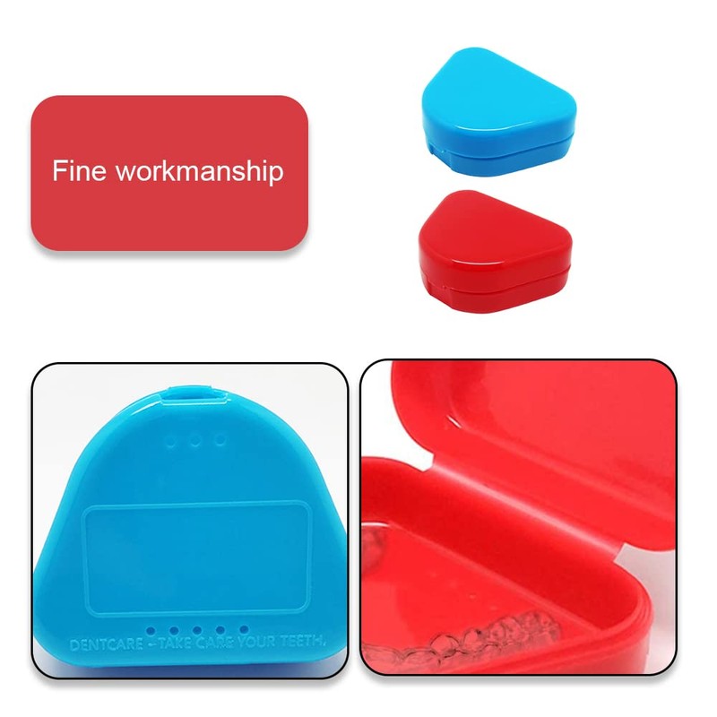 TAORANJU 2 Pcs Retainer Cases Denture Box Orthodontic Dental Retainer