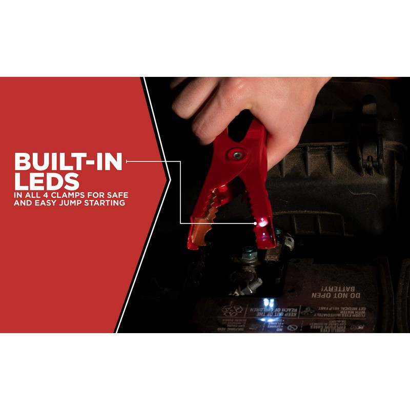 Road Power 16-ft 6 Gauge Booster Cable with Night Bright