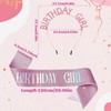 Birthday Sash and Tiara, Glitter Birthday Headband for Girls, Birthday