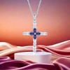 VA JENT Cross Necklace for Women 925 Sterling Silver Birthstone