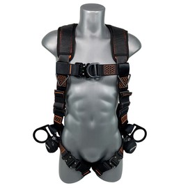 Frontline 105CFTB Combat™ Vest Style Harness with Front Side D-Rings and Suspension Trauma Straps | OSHA & ANSI Compliant (Size: 2/3XL)