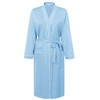 Amorbella Women Robe Long Bathrobes Lightweight Light Blue Large