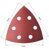 TA-VIGOR 15Pcs 320 Grit Detail Sander Sandpaper, 6 Holes Sanding