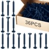 Blulu 36 Pcs 3 Inch Vinyl Shutter Fastener Window Panel