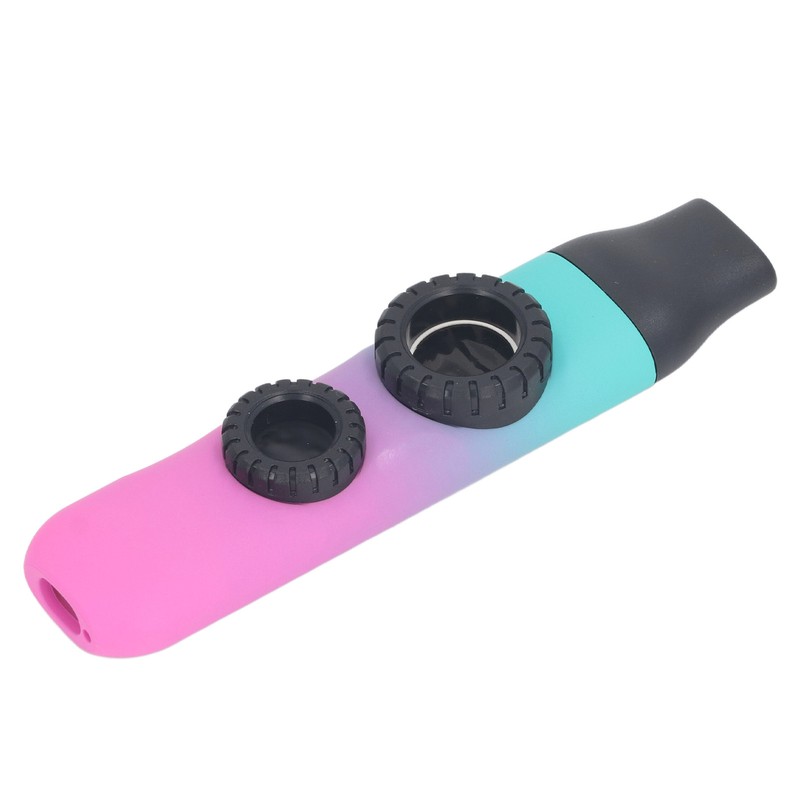 Kazoo Instrument Double Flute Hole Adjustable Tone with Diaphragm Replacement