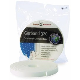 GERBAND PUR Foam Sealing Tape 320, 9 mm x 10 m, White