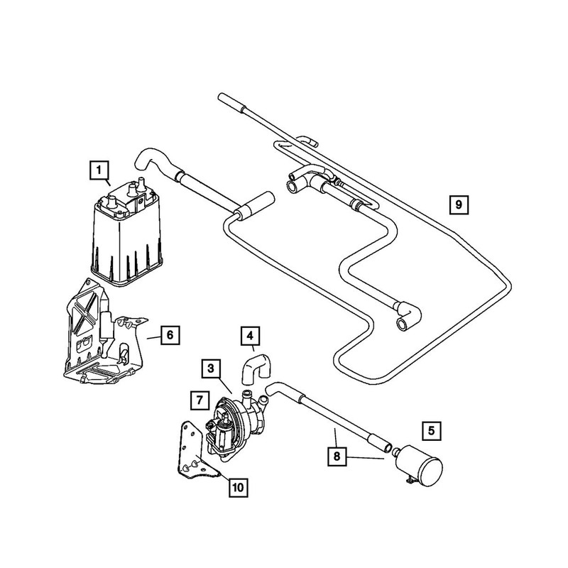 Mopar 5085164AA Fuel Vapor Leak Detection Pump Filter