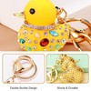 2 Pieces Cartoon Duck Keychains, Cute Animal Keychains, Rhinestone Keychains,