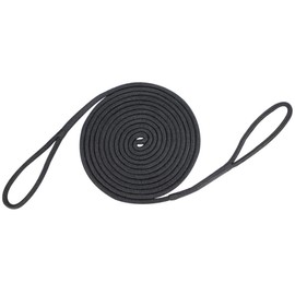 Extreme Max 3006.2388 BoatTector Premium Double Looped Nylon Dock Line for Mooring Buoys - 5/8" x 30', Black
