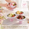 Pink Gradient 304 Stainless Steel Dessert Cup Set 4 Pack