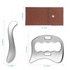 2-in-1 Stainless Steel Gua Sha Muscle Scraper Tool, Myofascial Scraping