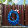 Wonderjune 2 Pack Hose Holder Wall Mount with Tool Storage