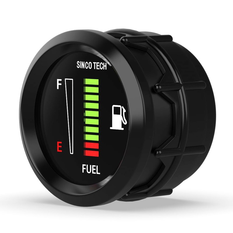 SINCO TECH 12V Universal 2" 52mm Fuel Level Gauge Auto