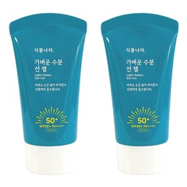 Plant Nara Light Moisture Sun Gel Sun Cream 60ml x 2 / 식물나라 가벼운 수분 선 젤 선크림 60ml 2개