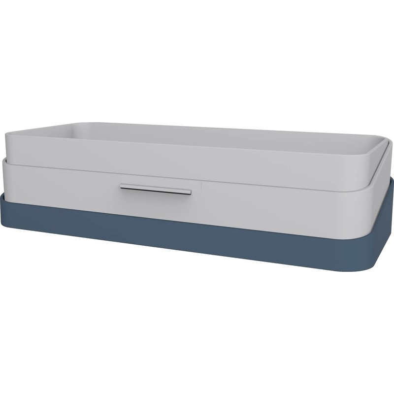 helit H6252534 Table Organiser "the Company", Desk Butler in Blue/Grey