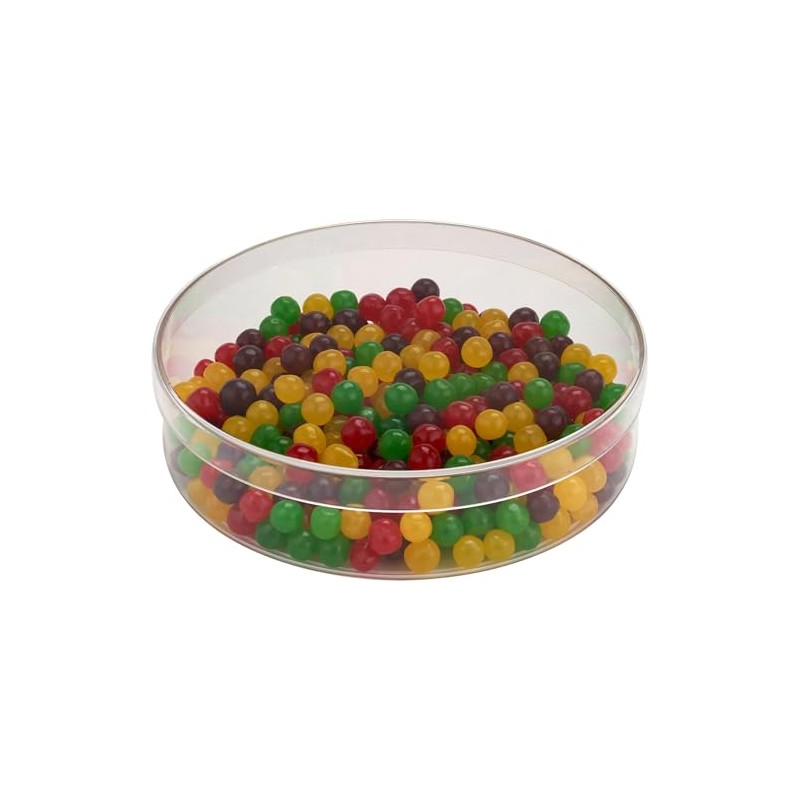 Pioneer Plastics 175C Clear Round Plastic Container, 6" W x