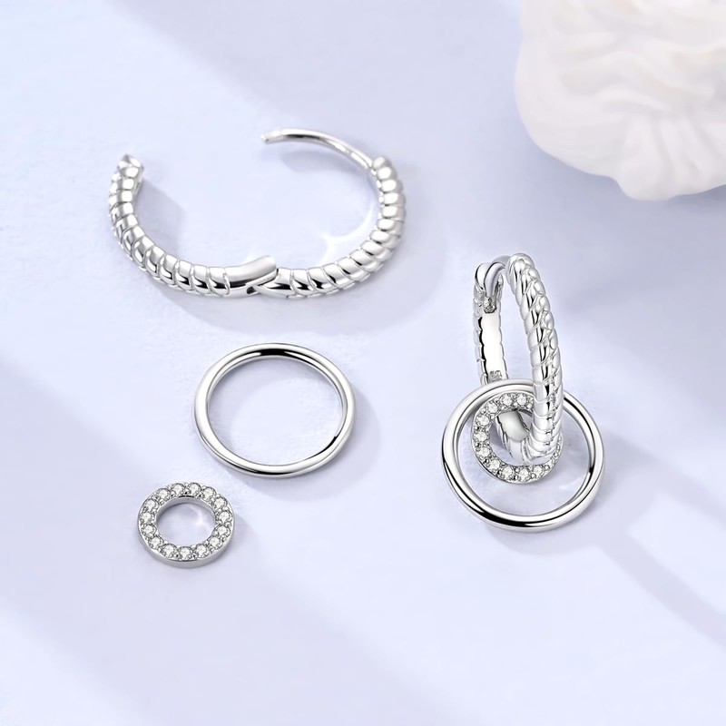 LAZA 925 Sterling Silver Dangle Drop Earrings for Women Gold