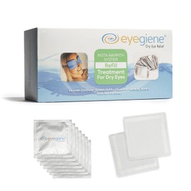 EyeGiene Hot Eye Compress Wafers - 30 Pairs of Therapeutic Wafers Refill - Water Free, No Microwave Warming - Heated Compression for Dry Eyes, Styes, Blepharitis, and More