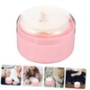 WOONEKY Portable Body Powder Puff Case with Fluffy Puff Travel-friendly