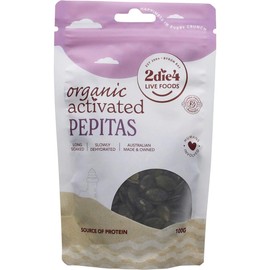 2Die4 Live Foods Activated Organic Pepitas 100g