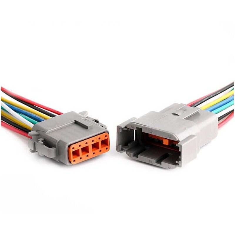 Deutsch DTM 2/3/4/6/8/12 Pin Pre-wired Electrical Wire Connector Set 20-24