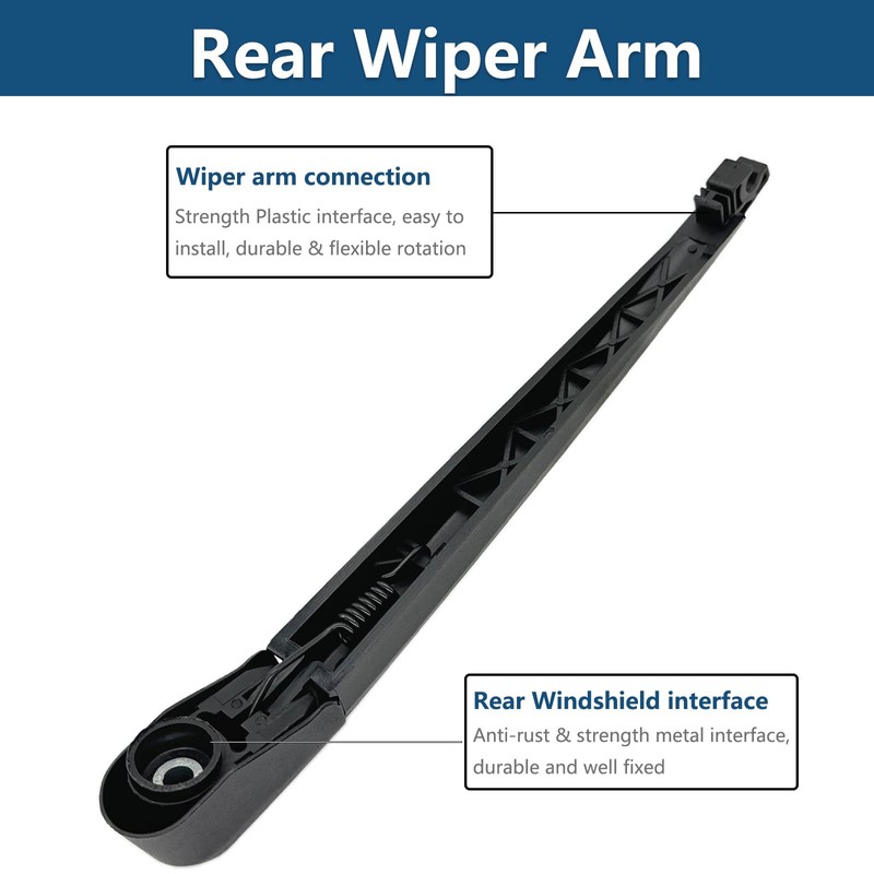 Rear Windshield Wipers Blade Arm Set for Mazda CX-5 2013-2023