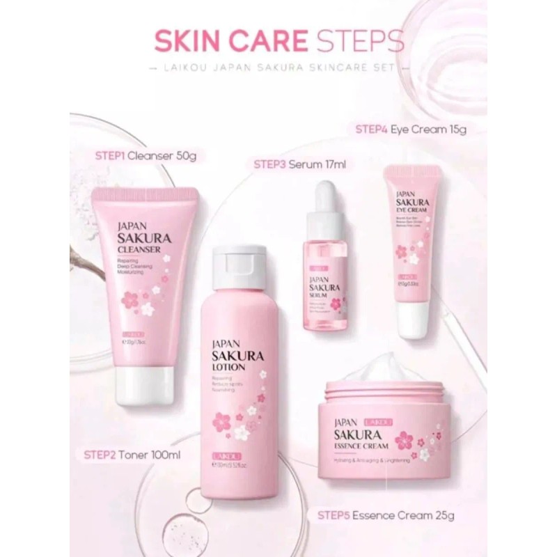 Piel Radiante Set Skincare Japón 6 Piezas