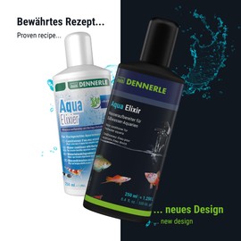 Dennerle Aqua Elixir, 250 ml - Wasseraufbereiter für Süßwasser Aquarien, für fischgerechtes Aquarienwasser