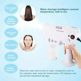 Smart Nano Blue Light Steam Micro Mister Sprayer. Nano Blue Light Handheld Micro Spray Mist Salon Hair Treatment Machine atomizing