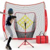 SIYALAICH Portable Baseball Net & Softball Net 7 ftx7 ft,Baseball
