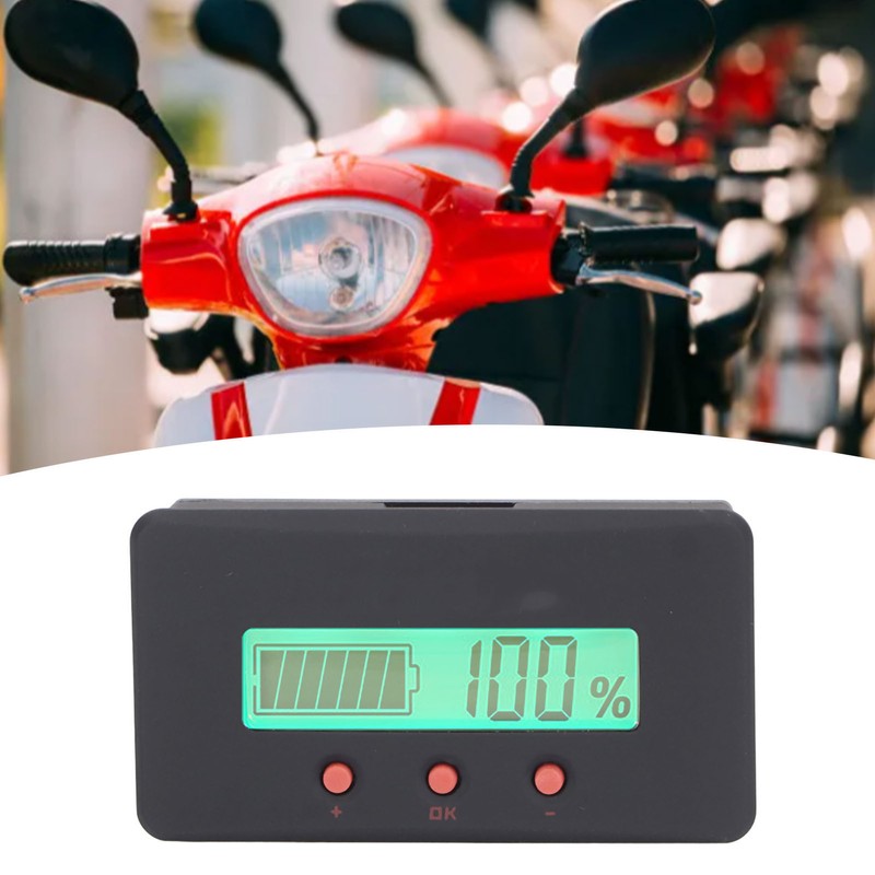 Battery Monitor Meter High Accuracy Voltmeter Ammeter Universal Battery Capacity
