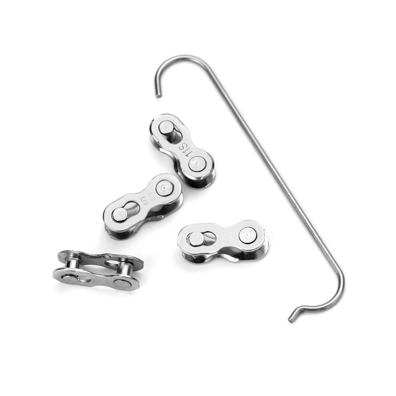 QWORK® 12 Pairs Chain Lock Bicycle Chain for 6-7-8 9