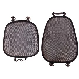 acdiac Summer Cool 3D Air Mesh Breathable Vented Car Seat Cushion Pad Set,Universal Auto Back Cooling Ventilated Seat Cover for Car SUV Truck Van Pickup (Black, 1 Pack seat pad +1 Pack Back Cushion)
