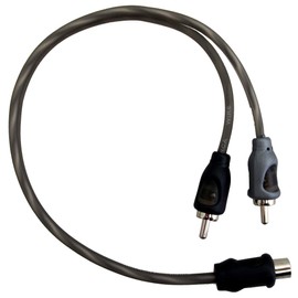 Harmony Audio HA-RCAY2M Car Audio RCA Y Splitter 1 Female to 2 Male Stereo Cable