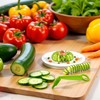 Green Spiral Slicer Portable Cucumber Potato Carrot Slicer Cutter Manual